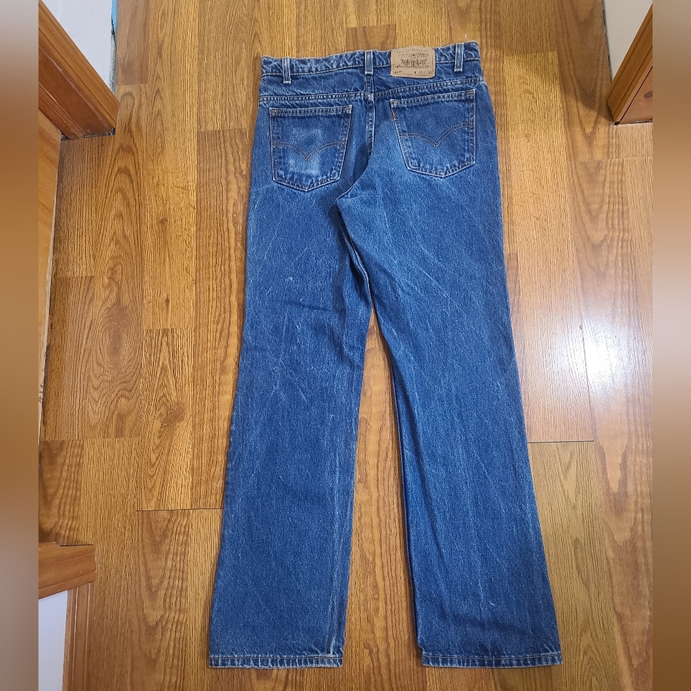 Vintage Orange Tab Levi's Jeans Size 33x32 - Picture 3 of 10